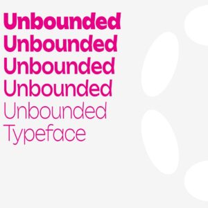 Unbounded Free Font Family - Modern Display Variable Font (Latin & Cyrillic) cover image.