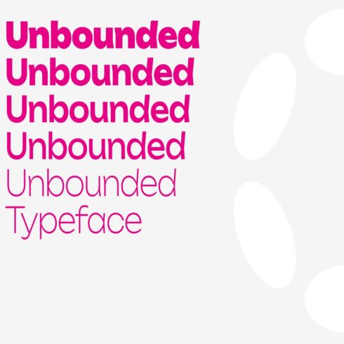 Unbounded Free Font Family - Modern Display Variable Font (Latin & Cyrillic) cover image.