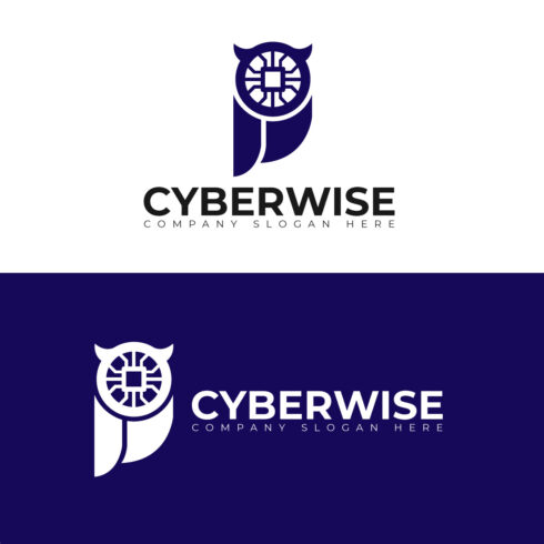 Cyberwise - Modern Tech & Cybersecurity Owl Logo Vector cover image.