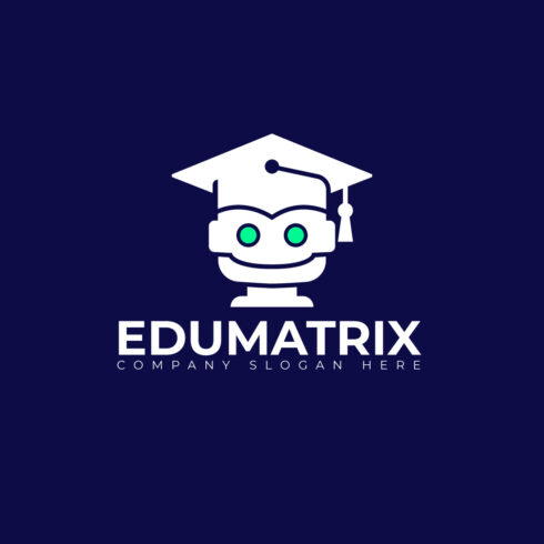 AI Education Logo Design | Smart Student & EdTech Robot Icon cover image.