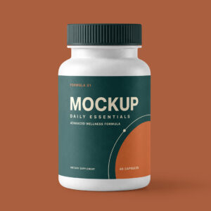 Matte Pills Bottle Mockup cover image.
