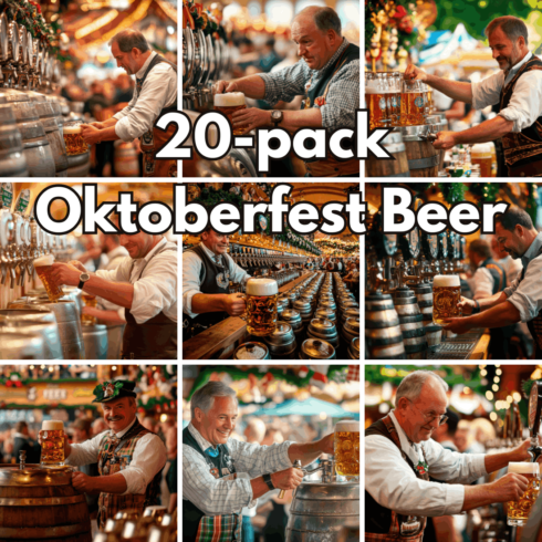 20-Pack Oktoberfest Beer Festival Digital Backgrounds and Pub Scene Photos cover image.