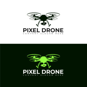 Drone Logo Template | Pixel Drone Technology Logo cover image.