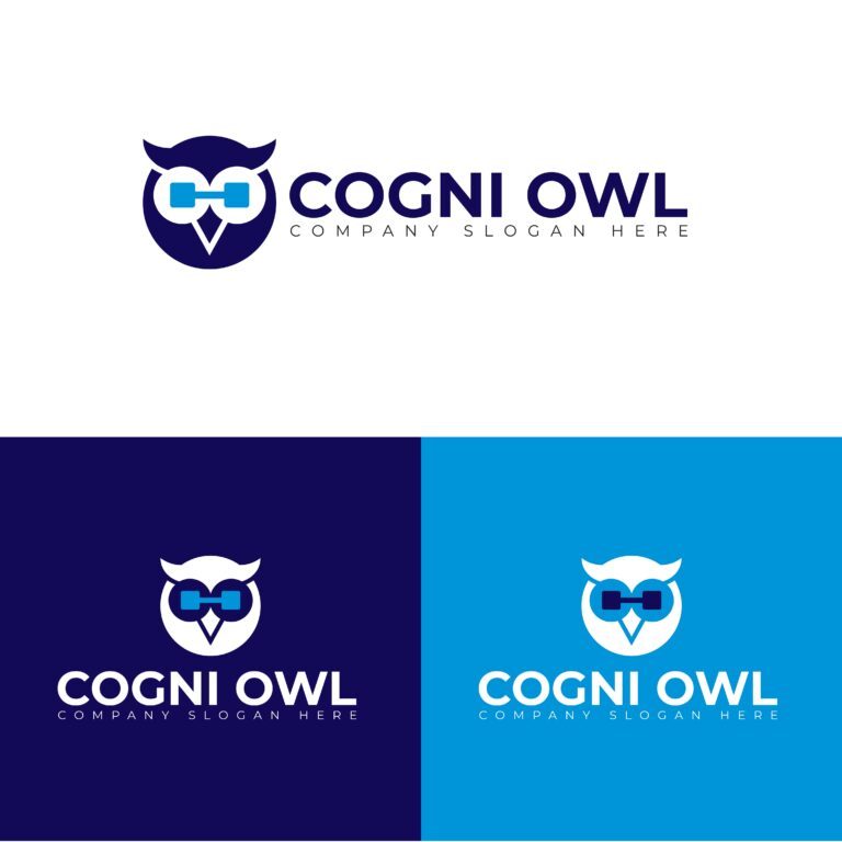 Owl Logo Design - Modern Tech, AI & Academy Vector Template cover image.
