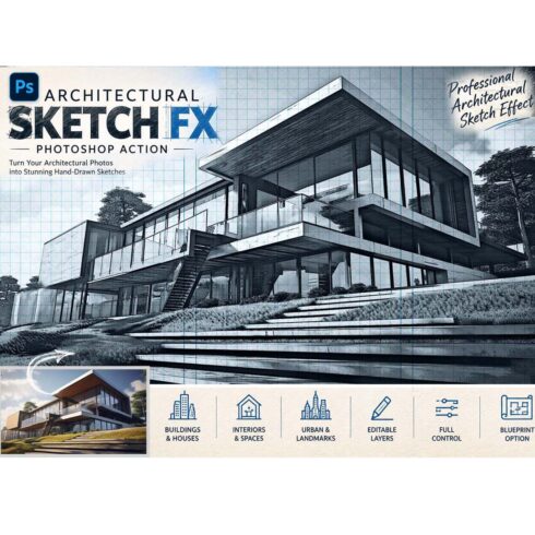 ARCHITECTURAL SKETCH FX — Ps Action cover image.