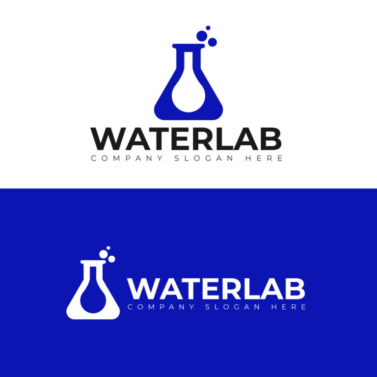 WaterLab Logo Design | Water Testing, Purification & Laboratory Vector Logo cover image.