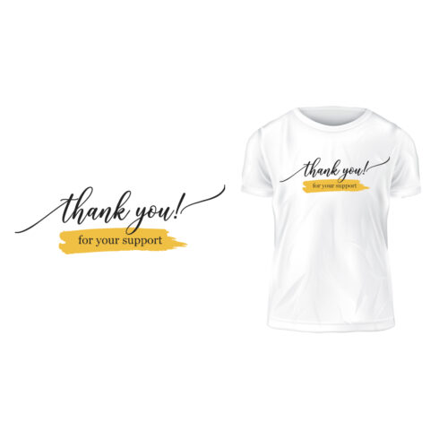 Title: Thank You for Your Support Elegant Typography Design cover image.