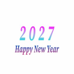 2027 Happy New Year cover image.