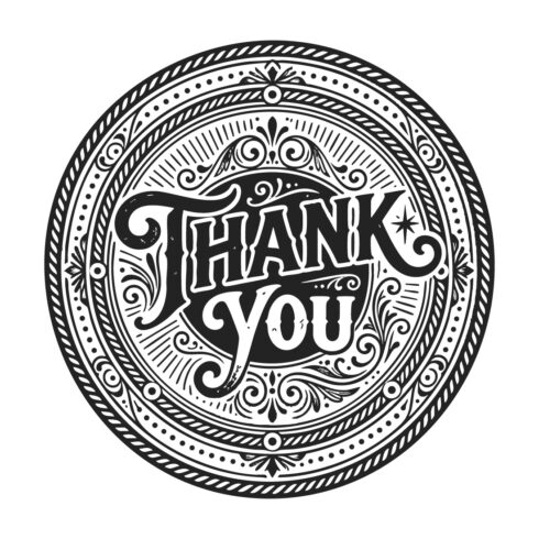 Thank You for Your Support Elegant Typography Design cover image.