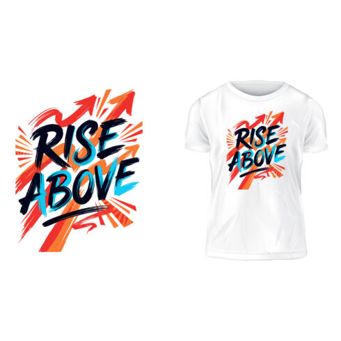 Rise Above Inspirational Motivational Typography cover image.