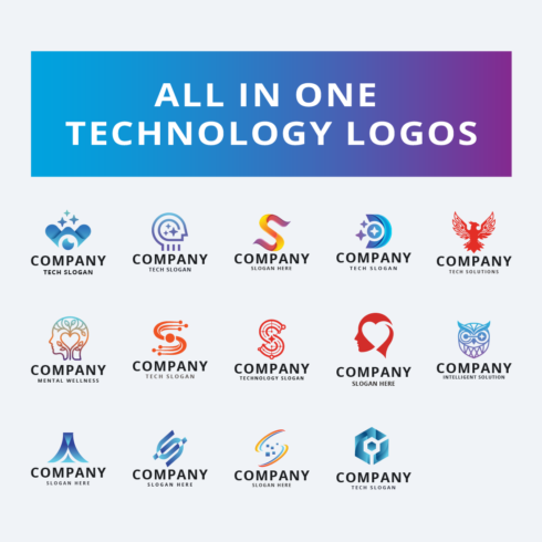 All in One Technology Icons Set cover image.