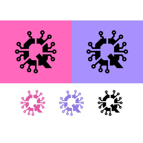 Circuit board stylized letter Q on pink and purple backgrounds cover image.