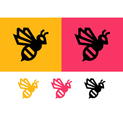 Stylized bee illustration on vibrant backgrounds cover image.