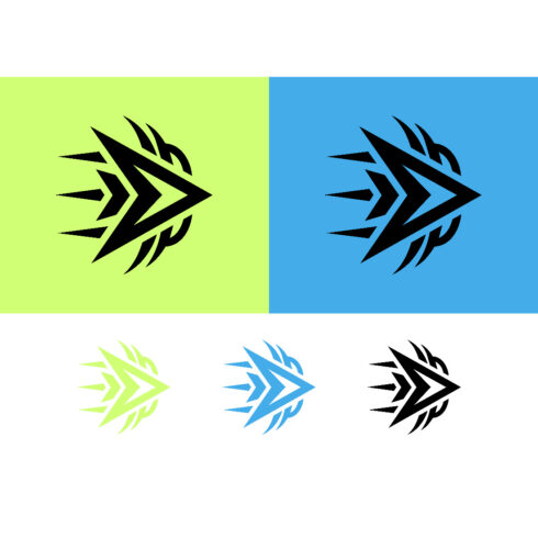 Tribal arrow logo design on light green cover image.