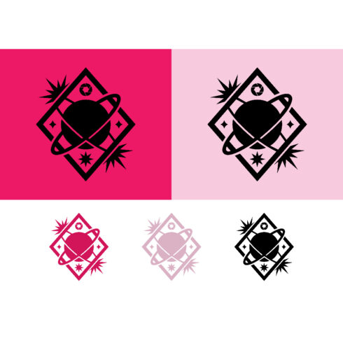 Diamond space planet logo pink cover image.