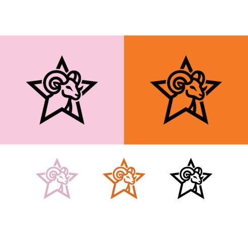Ram star logo with pink and orange background cover image.