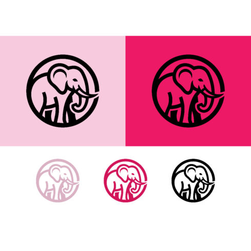 Elephant circle logo pink and hot pink cover image.