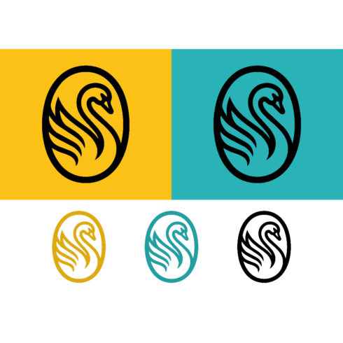Swan logo in circle on yellow and aqua backgrounds cover image.