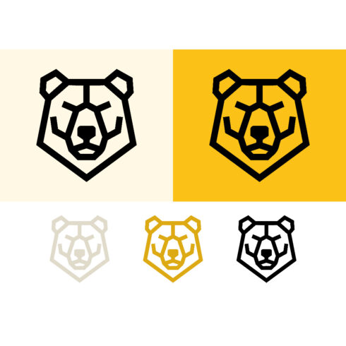 Geometric bear face logo on cream and yellow cover image.