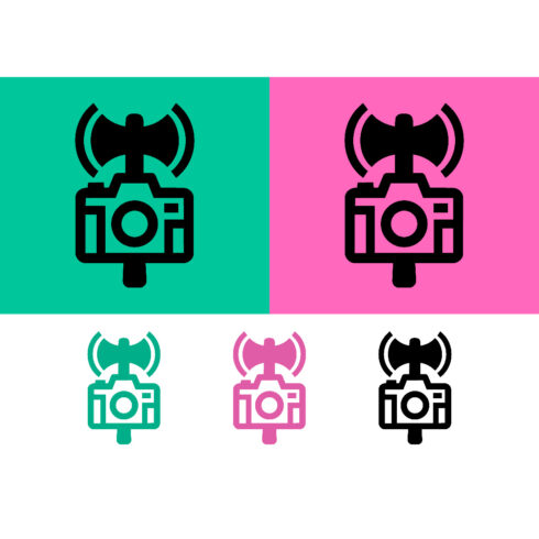 Sitting rabbit logo design on purple background cover image.