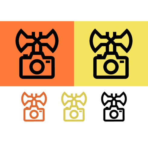 Camera broadcasting symbol with orange background cover image.