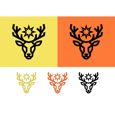 Deer head with star logo on yellow background cover image.