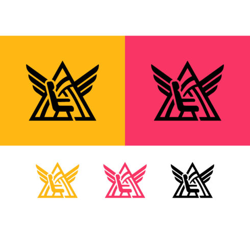 Chair emblem with wings and triangle logo cover image.