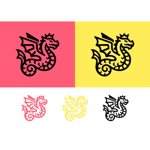 Dragon logo design mythical creature graphic symbol cover image.