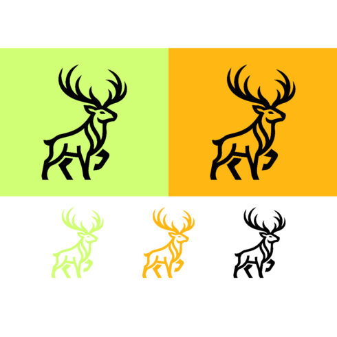 Elegant deer walking for logo design cover image.