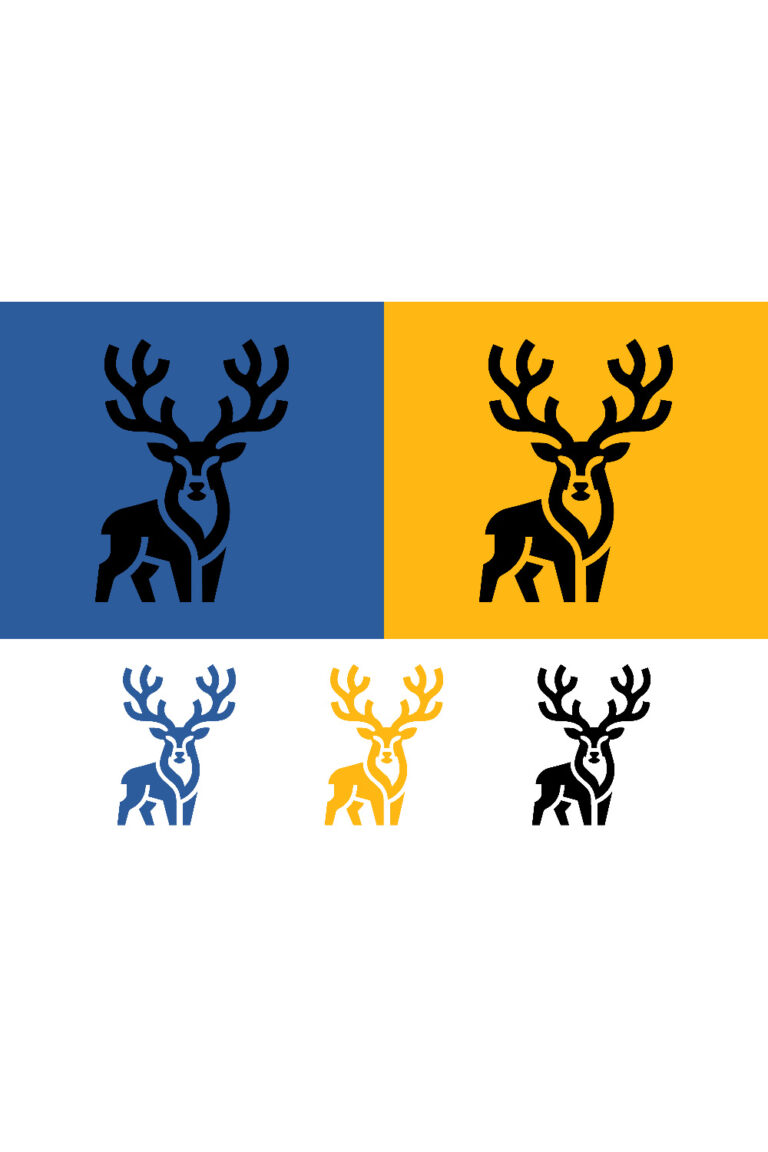 Strong deer graphic for logo design – MasterBundles