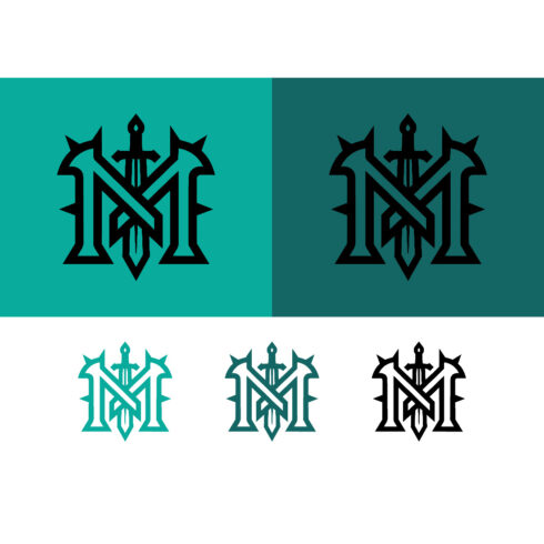Monogram m with sword and spikes emblem cover image.