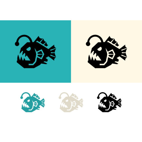 Anglerfish logo design deep sea cover image.