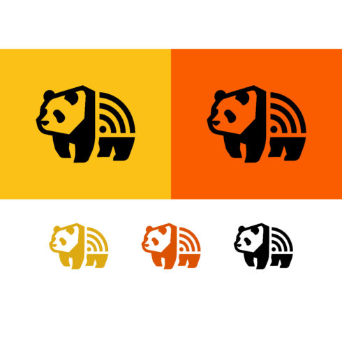 Panda with wifi symbol logo for connectivity cover image.