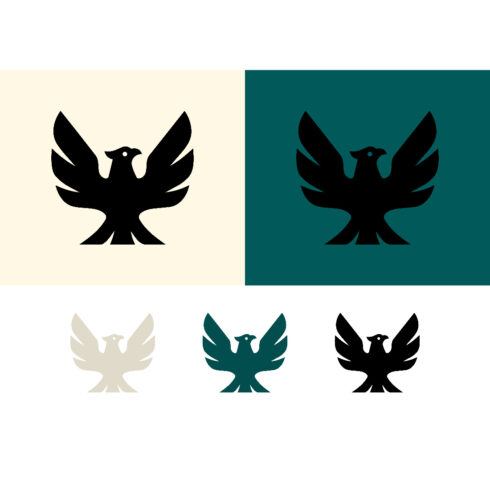 Eagle logo with spread wings for power cover image.