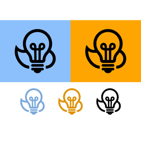 Lightbulb with leaves logo on blue cover image.