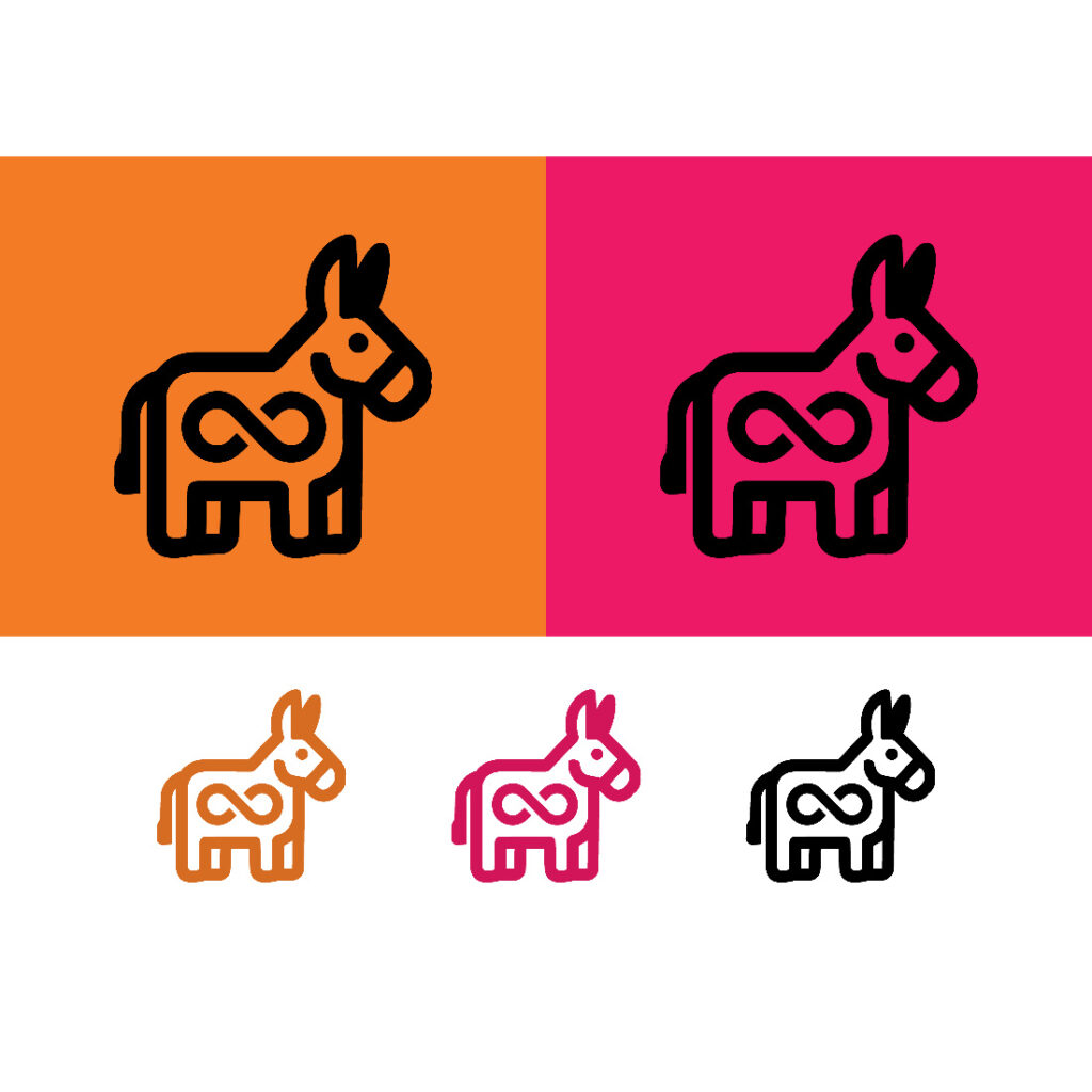 Donkey with infinity symbol graphic logo – MasterBundles