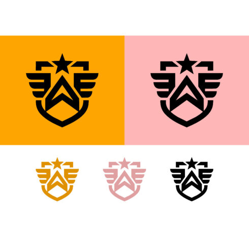 Winged shield emblem with star and A letter cover image.