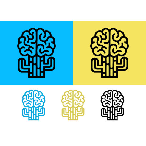 Brain hands logo idea, support concept cover image.