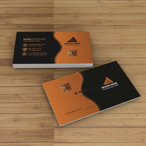 Modern Corporate Business Card Design cover image.