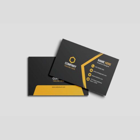 Modern business card template cover image.