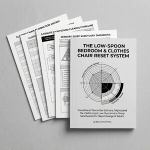 ADHD Bedroom Reset & Clothes Chair System | Executive Function Sleep Space Planner (12 Pages) cover image.