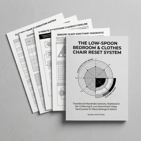 ADHD Bedroom Reset & Clothes Chair System | Executive Function Sleep Space Planner (12 Pages) cover image.