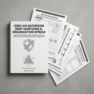 Zero-Ick ADHD Bathroom Sanitizing & Organization System | Sensory-Safe Cleaning Planner (12 Pages) cover image.