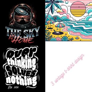 Vintage T-Shirt Design Master Bundle cover image.
