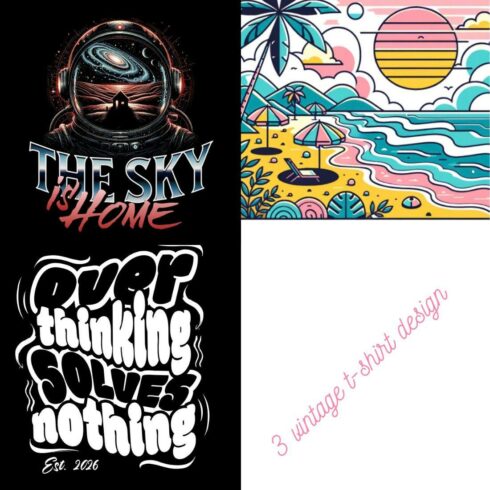 Vintage T-Shirt Design Master Bundle cover image.