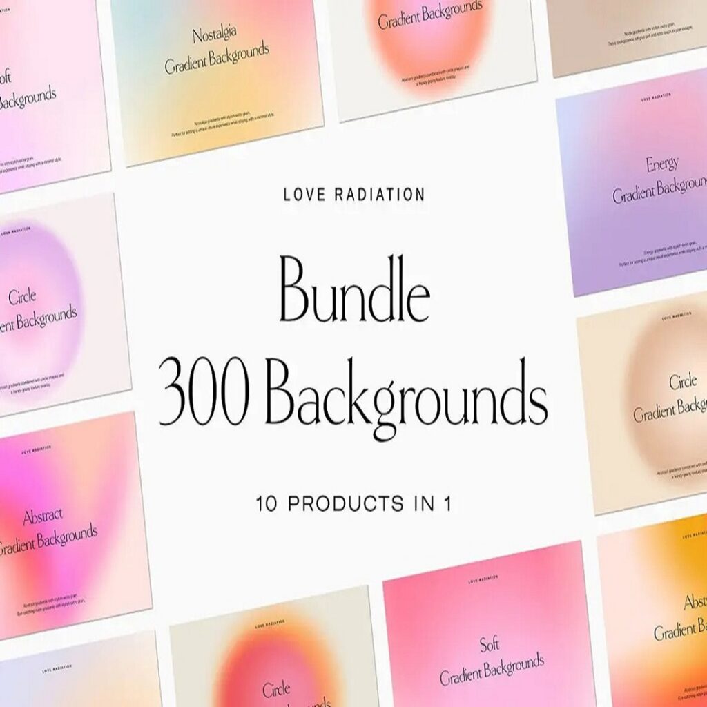 300 Grainy Gradient Backgrounds & Textures - MasterBundles