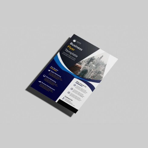 Modern A4 Business Flyer Template cover image.