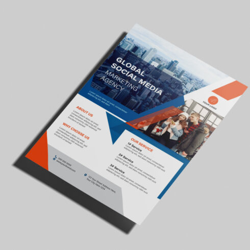 Modern Luxury Real Estate Flyer Template cover image.