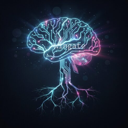 Energetic Thinking – Glowing Brain Network Shaped Like a Tree of Consciousness cover image.