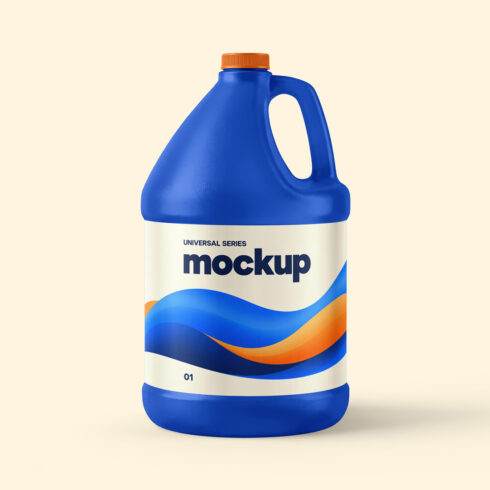 1 Gallon Plastic Jug Mockup cover image.